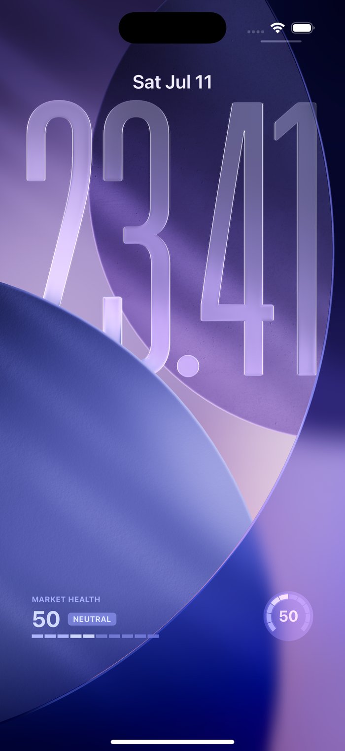 iOS lock screen accessory widget