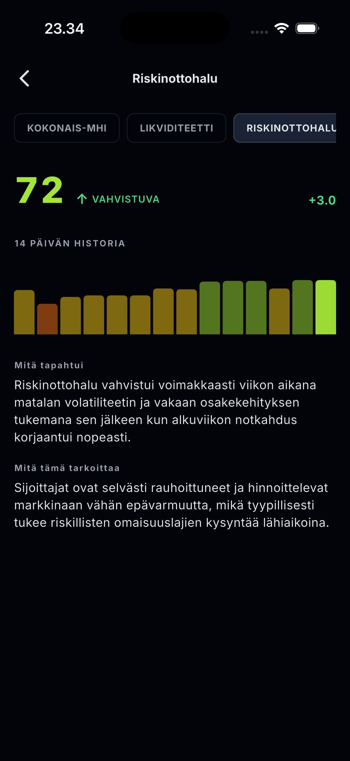 Segmenttinäkymä tekoälyn selityksellä